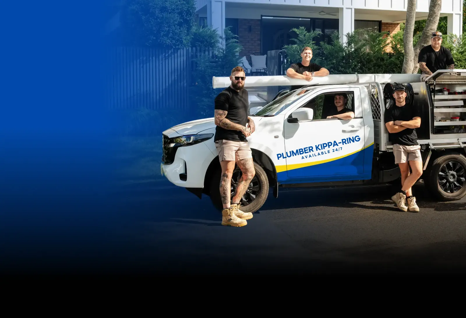 Plumber Kippa-Ring team with the ute